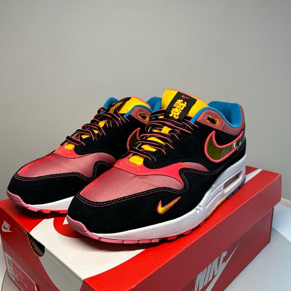 RARE NIKE MEN’S AIR MAX 1 SE THE CHINA TOWN NEW YORK 2020 SIZE 10 - Picture 2 of 12